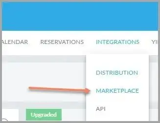 ELEV8 platform integrations menu with options for distribution, marketplace, and API.