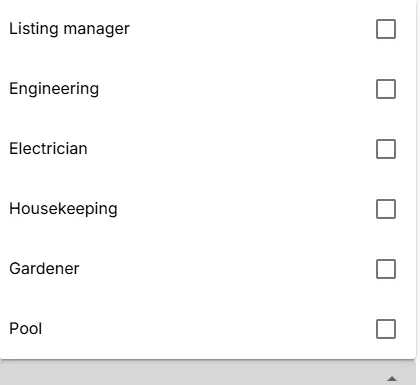 ELEV8 Role Overview Roles feature with a list of roles and checkboxes.